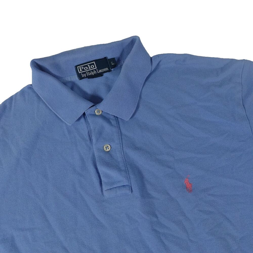 Ralph Lauren Vintage Cotton Knit Pink Pony Polo Shirt Philippines Men's Large